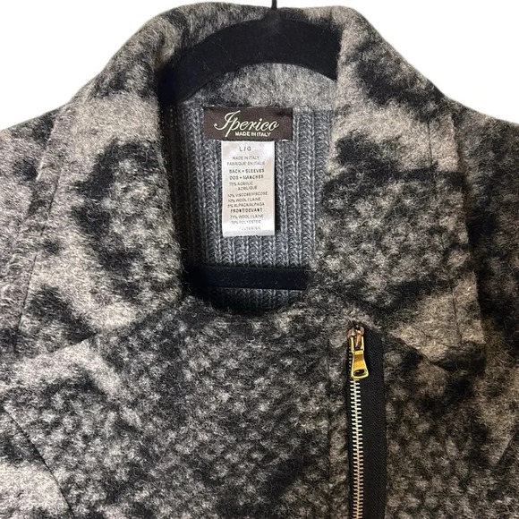 VTG chunky knit wool blend jacket made in Italy ,EC
Asymmetrical zip,rib,M - Picture 4 of 12